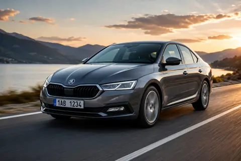 Osobní automobil zaparkovaný v městské ulici